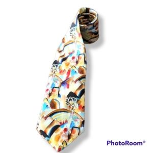 Peggy Guggenheim Collection Vassily Kadinsky Multicolor Silk Tie